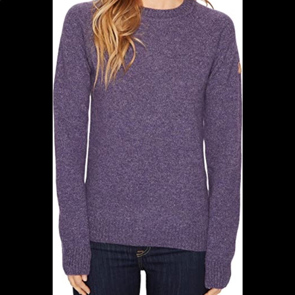 Fjallraven Ovik Re-Wool Sweater. Womens. Size XS. Purple.